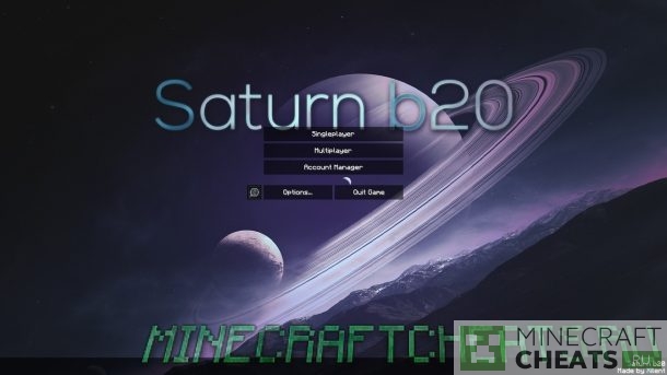 Чит Saturn b20 на Майнкрафт 1.8
