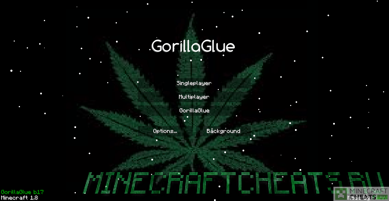 Главное меню чита GorillaGlue