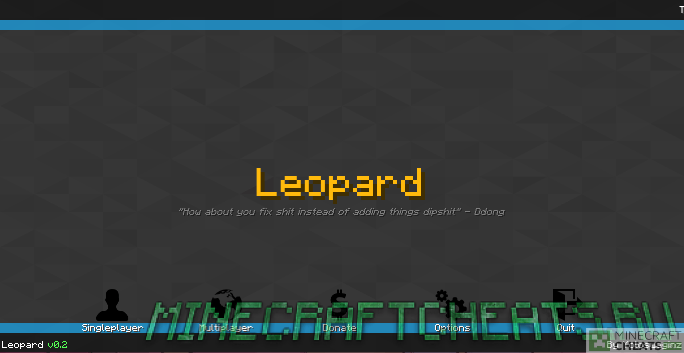 Главное меню чита Leopard