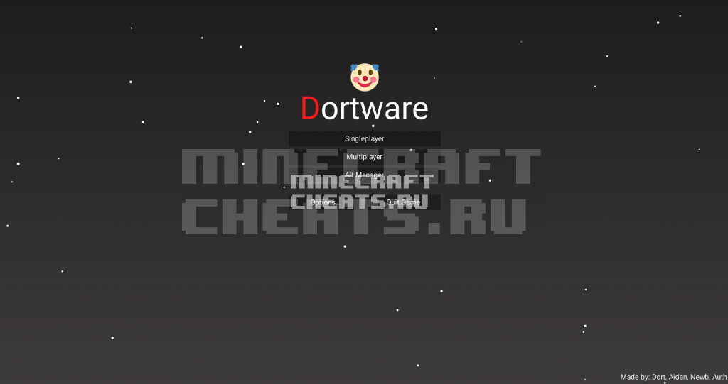 Чит Dortware 1.2.1 на Майнкрафт 1.8